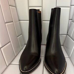 ✨ Authentic COACH ankle boots — gold stud detail + effortless luxury vibe ✨